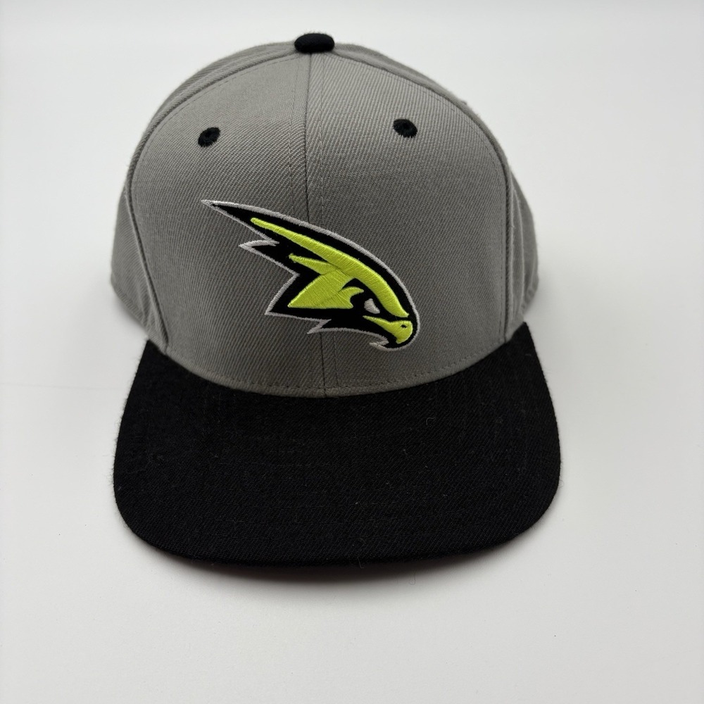 Adidas Atlanta Hawks Neon Hawk Logo Snapback Hat Grey Black NBA Cap 2012